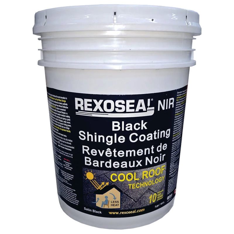 Black Heat Reflective Shingle Roof Coating – Rexoseal